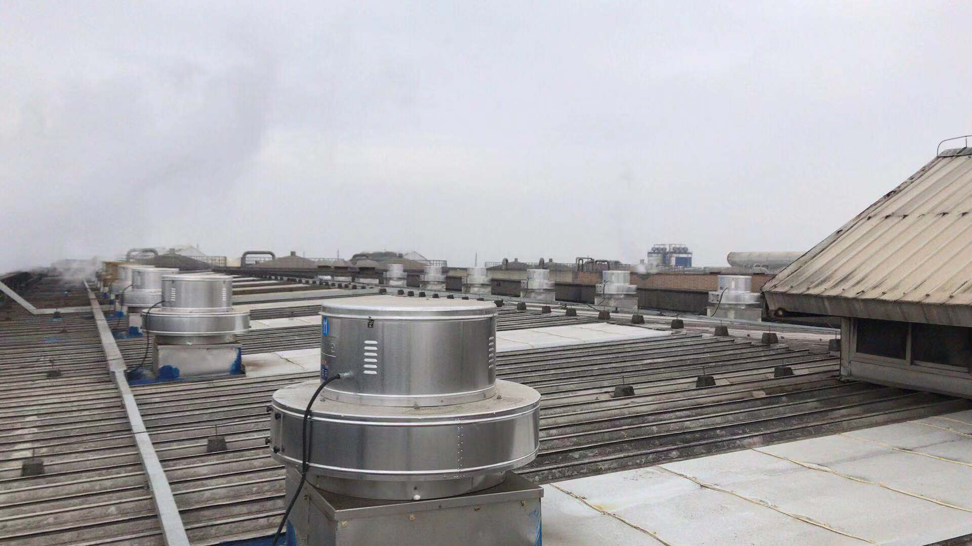 揚州永豐余PM2車間屋頂風機更換工程
